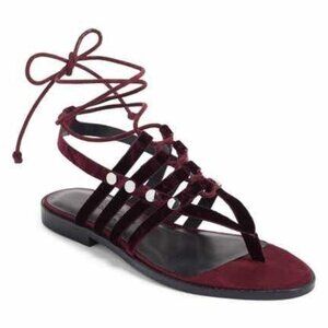 Rebecca Minkoff Evonne Velvet Wrap Sandals NWOT